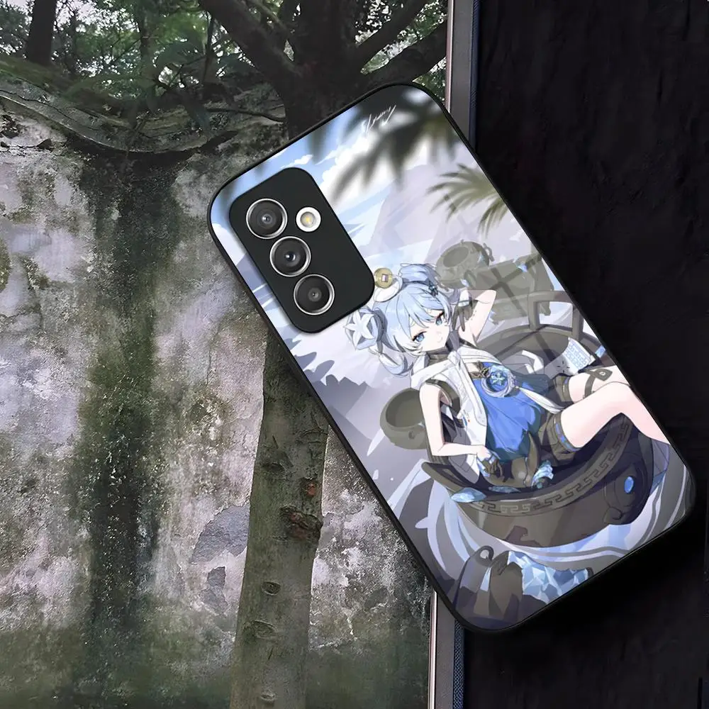 Youhu Wuthering Waves Чехол для телефона Стекло Samsung Galaxy S20 S25 S21 S22 S24 S23 Ultra Fe Plus A34 A54 A16 A24 A52 A53