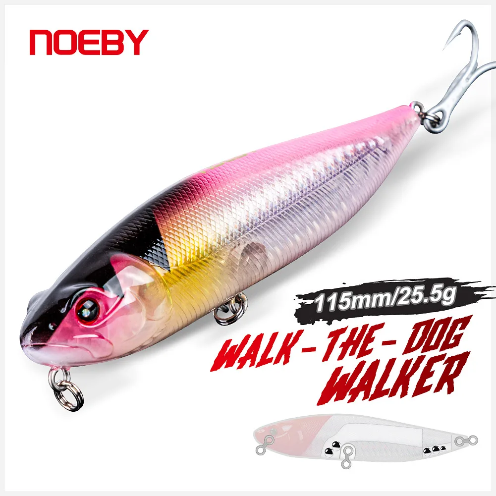 

NOEBY 115mm 25.5g Pencil Topwater Fishing Lure Wobbler Bass Lures Fishing Accessories Saltwater Lures Trolling Fish Tackle Pesca
