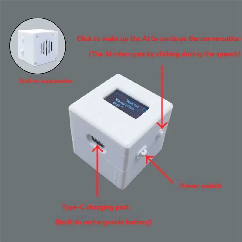 Фото Умный голосовой чат-бот Smart-For Deepseek Xiaozhi AI с ESP32 C3 и OLED-дисплеем 0,96 дюйма для AI-консультаций по голосовому чату №4