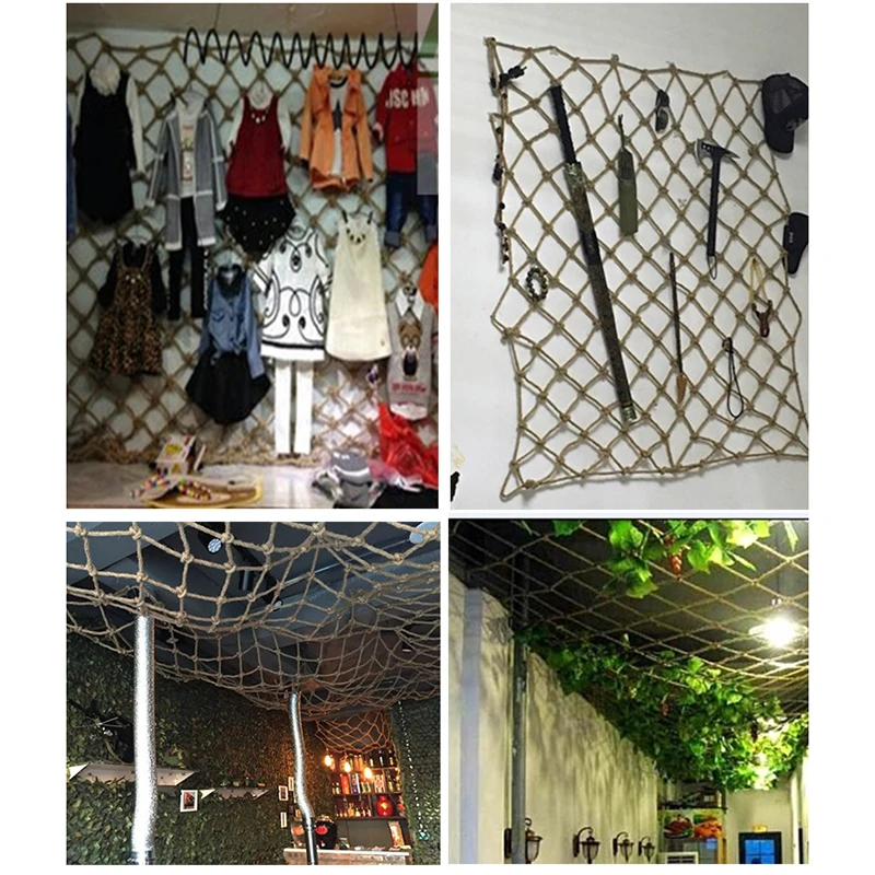 Винтажная сетчатая веревка из сизаля Ранняя сетка Детская для скалолазания