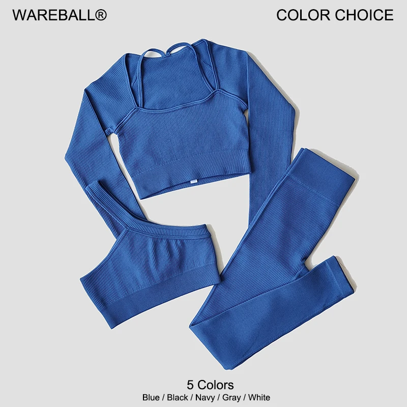 Женский Комплект Для Йоги Спортивная Одежда Бесшовные Леггинсы С Высокой Талией