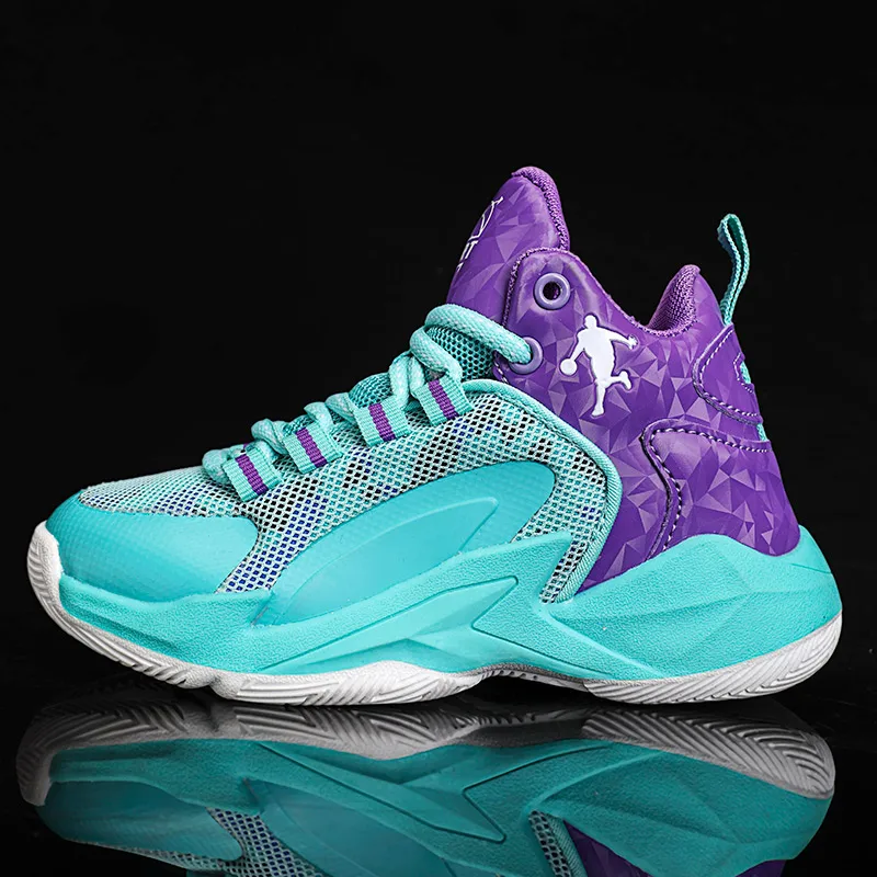 

QQ-850 Mens Basketball Sneakers Cushion Non-Slip Training Sports Shoes for Kids Fashion Wearable Basketball Shoes Size 30-45