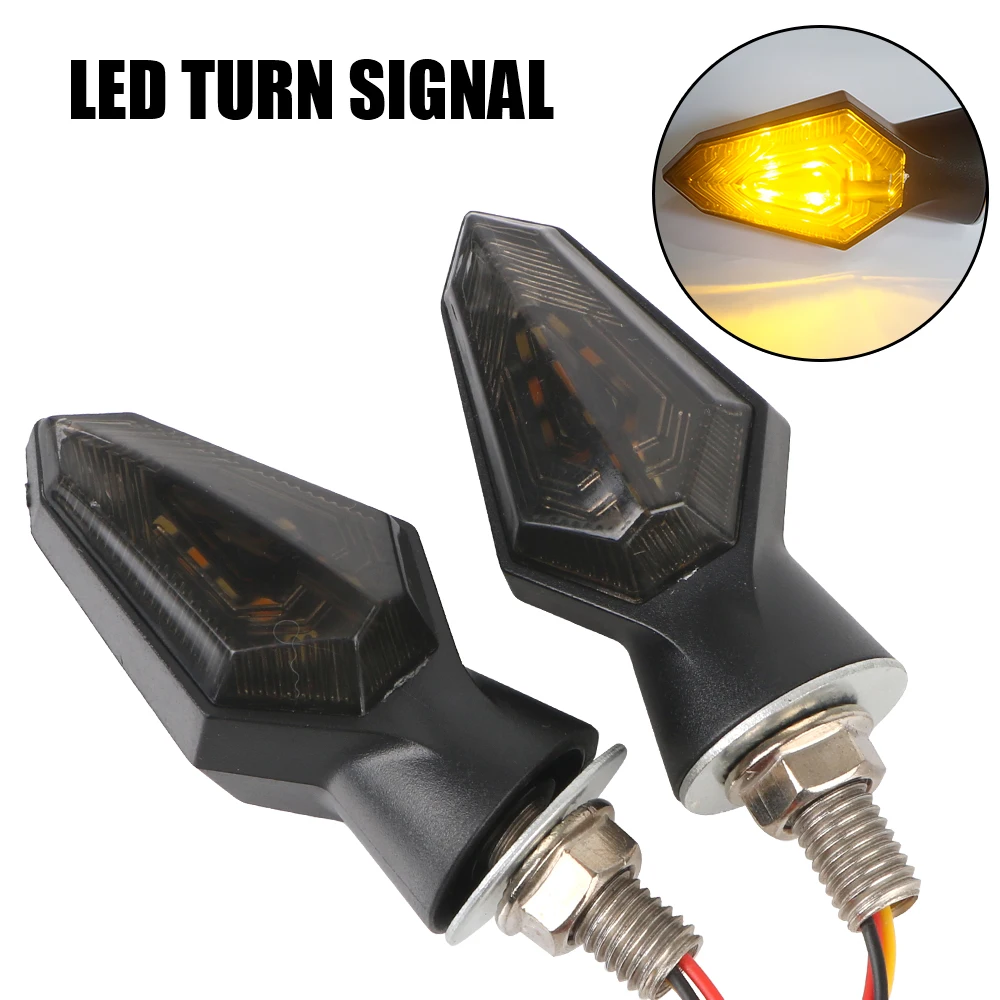 

Blinker 12V Indicator Lamp Universal IP67 Motorcycle Accessories Motorcycle Turn Signal Light 5LED 2Pcs