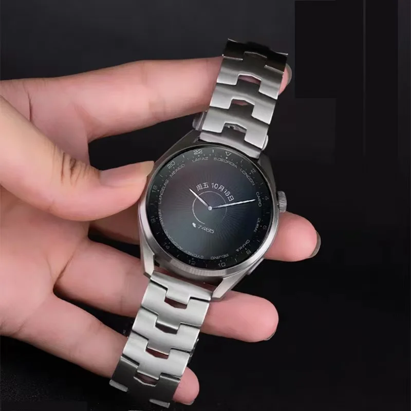 

Ремешок титановый для Samsung Galaxy Watch 3 Gear S3/Huawei Watch 3 GT3 Pro, легкий браслет для Amazfit GTR/Stratos, 22 мм