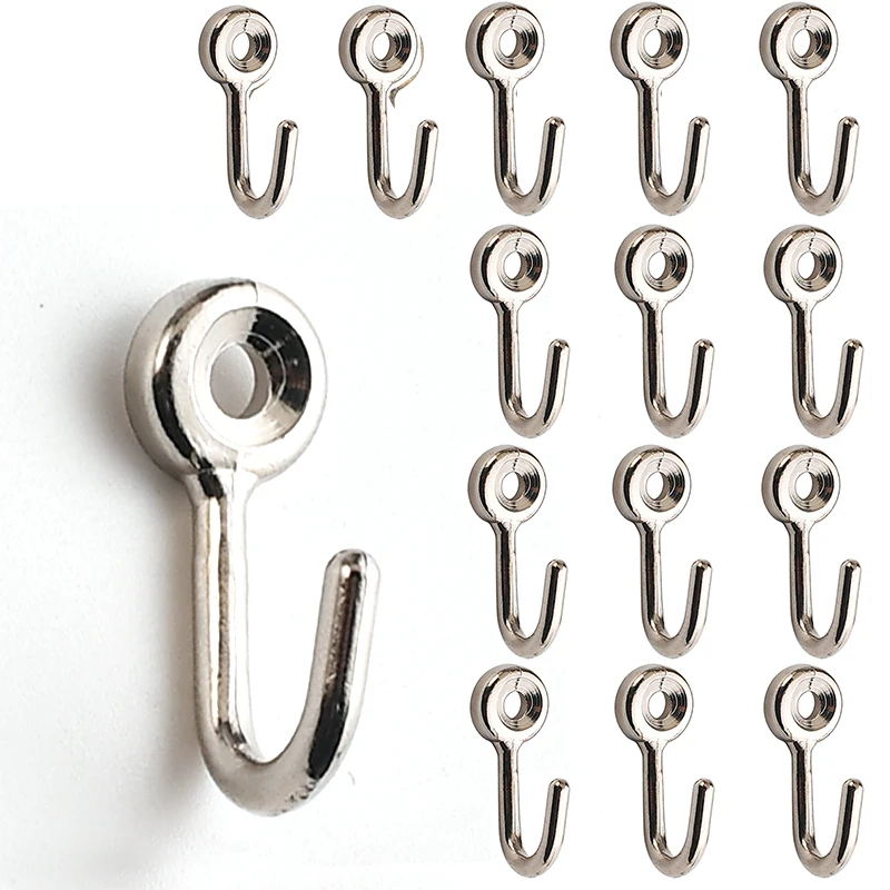 

15 шт. крючки для одежды, настенные крючки с одним зубцом для подвешивания полотенец, крючки для сумок, шапок, шарфа, чашки (черная бронза)
