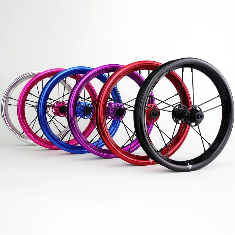 

G-FIVE 12 Inches Double Wall Pinned Rim Anodized Balance Kids Bike Wheel