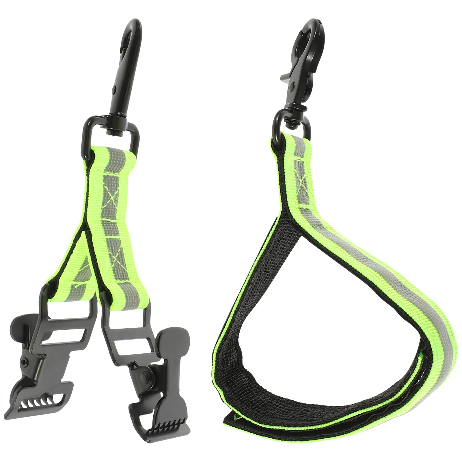 

2 Pcs Firefighter Glove Clips Gloves Safety Strap Reflective Tape Straps Storage Belt