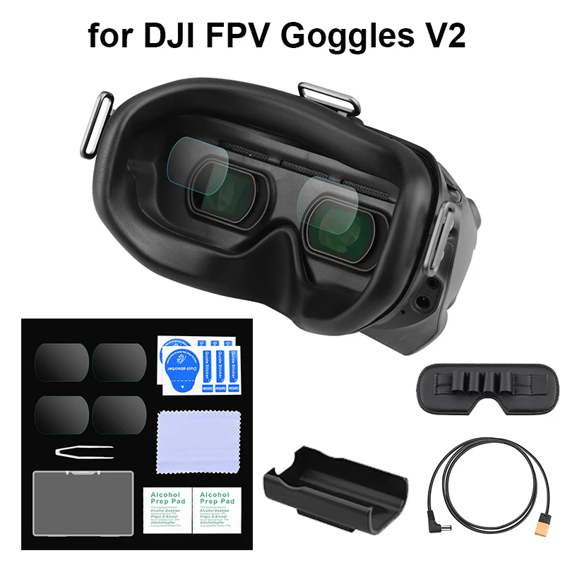 Для DJI FPV Glasses V2 HD закаленное стекло пленка подставка для хранения антенны XT60