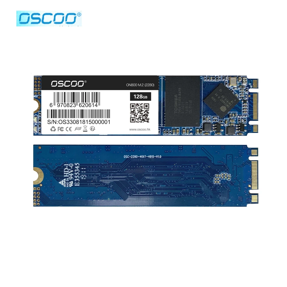 Новый Внутренний твердотельный накопитель M.2 NGFF SATA SSD 500 Гб 64 128 ГБ - Цена: 3162.18