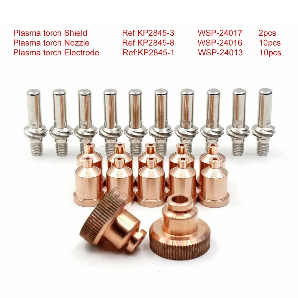 

Cutting Torch Consumables 22 Pcs Electrode Ref Guard Ref KP2845-1 WSP-24013 WSP-24016 WSP-24017 Tool Durable Hot
