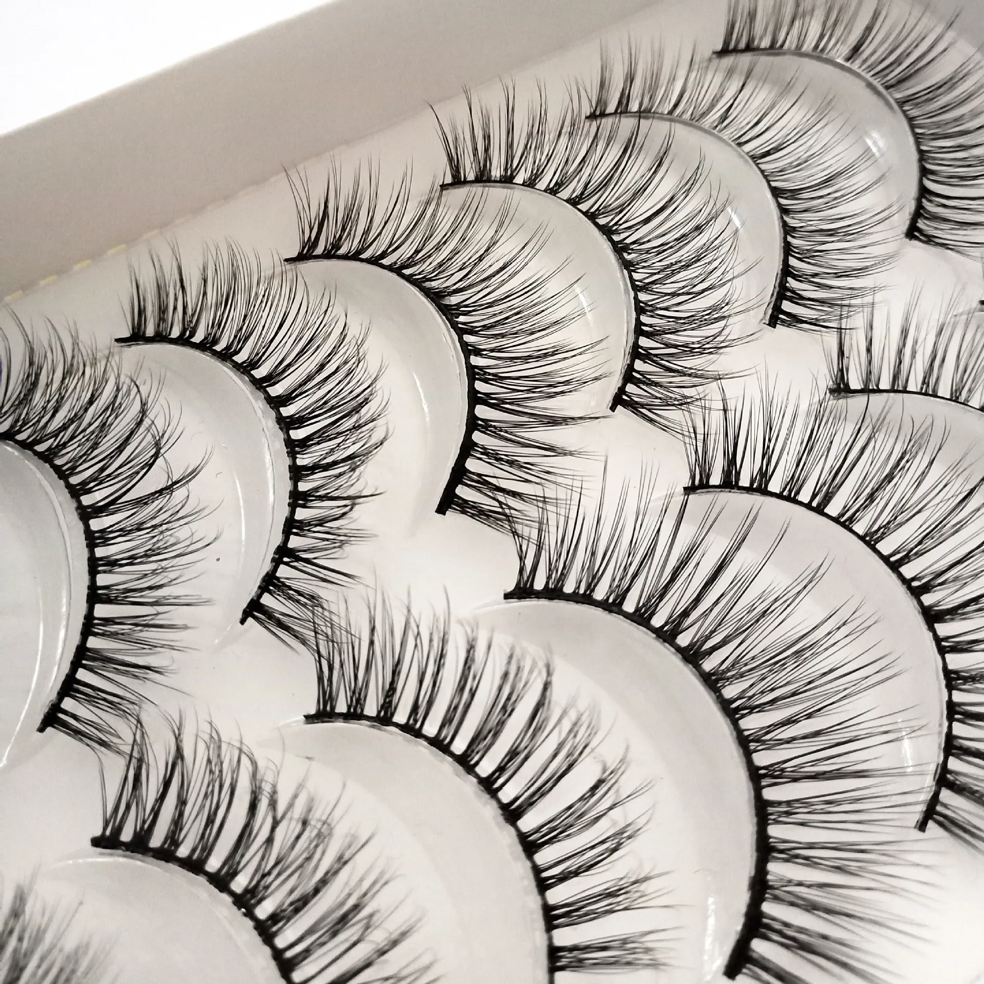 

10 Pairs Natural False Eyelashes Soft Faux Cils Handmade Fake Lashes Eyelash Extension Fake Lashes Makeup Tool