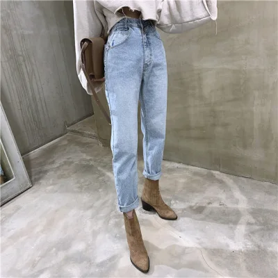 

jeans woman 2022 Vintage High Waist Straight Jeans Pant for Women Streetwear Loose Female Denim Jeans high waist jeans