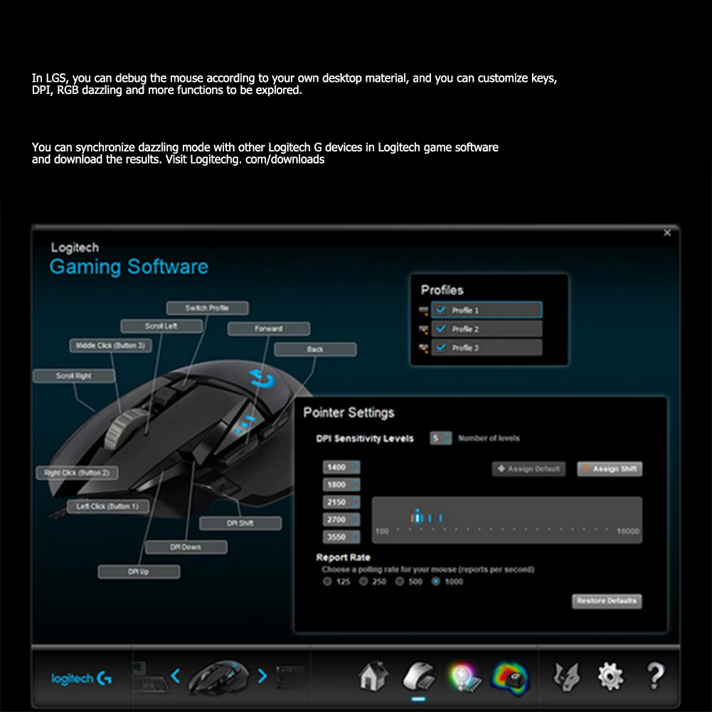

Мышь Logitech G502 HERO игровая с подсветкой, 400 дюйма, 25600 DPI, 11 кнопок