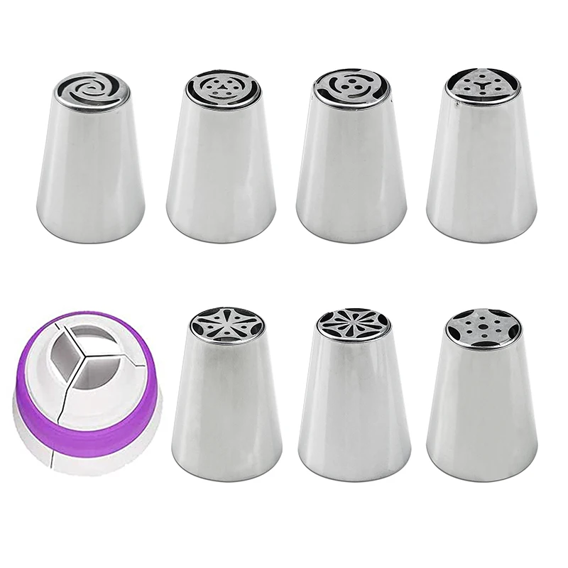 Cake Decorating Tool Russian Icing Piping Pastry Nozzles for Cakes Fondant Decor Confectionery Flower Cream Baking Supplies Set |