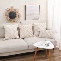 2022tufted cushion cover moroccan style pillow cover for sofa nordic decorative 45x45 nordic home decor pillowcase
