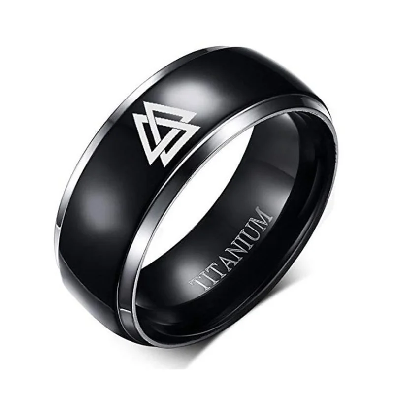 

Basic Trendy Viking Rune Pattern Ring for Man Fashion Metal Amulet Concise Style Accessories Party Jewelry Wholesale