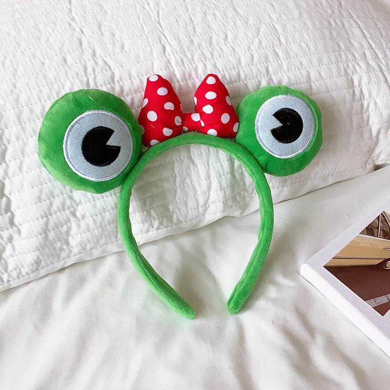 Женский ободок лягушка забавная мягкая повязка на голову для ухода за кожей
