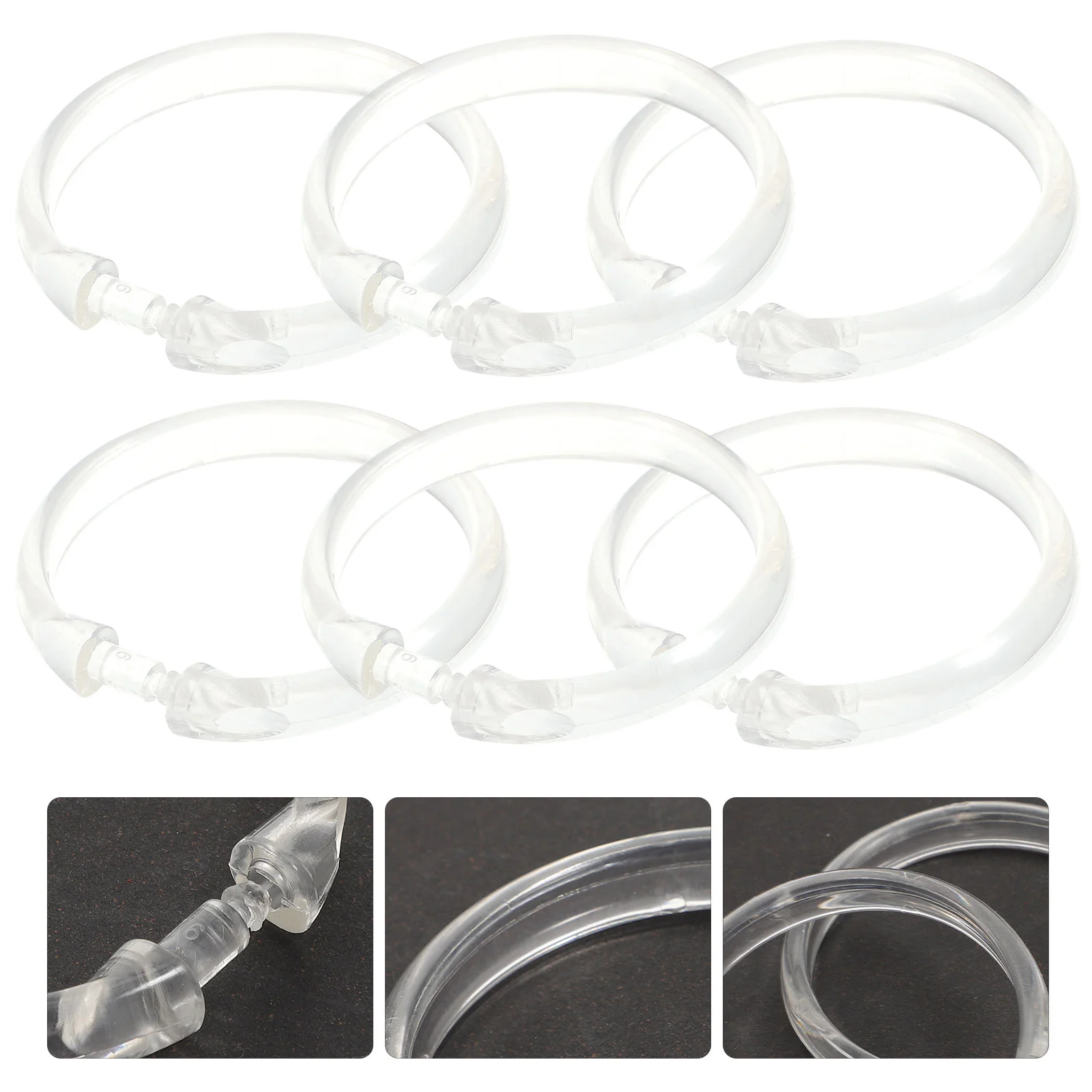 

12pcs Curtain Ring Decorative Curtain Hook For Rod