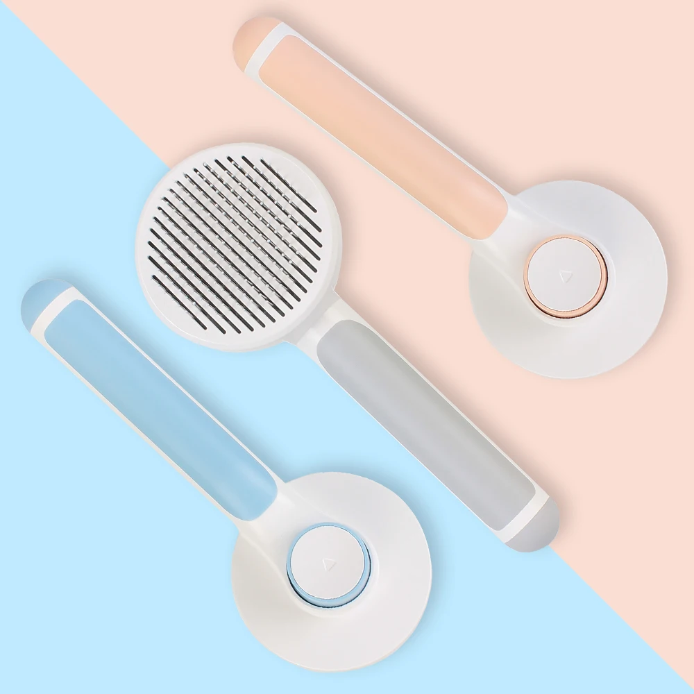 

Cleaning and Beauty Products Plastic Self Cleaning Brush Pet Comb Cat Hair Cleaner Pet Accessories