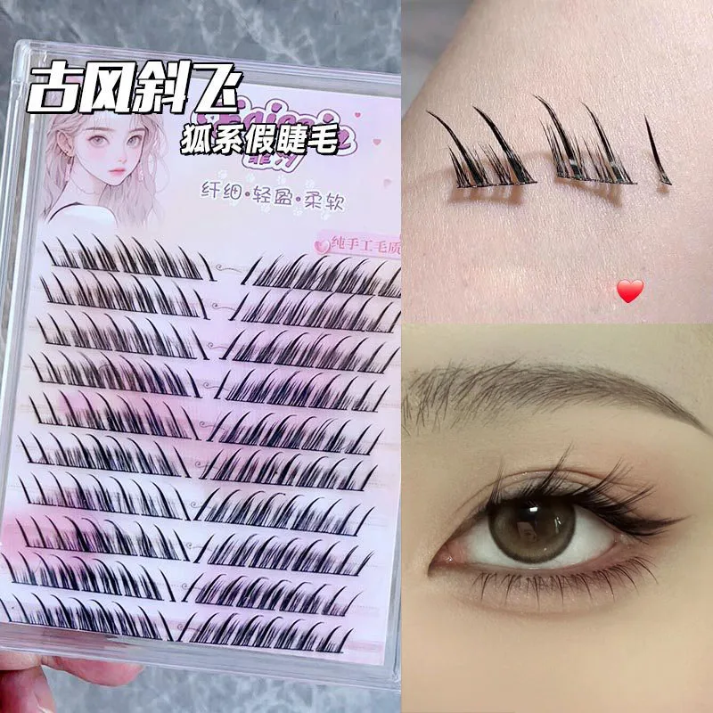 Смешанные пушистые одиночные накладные ресницы Индивидуальные Накладные для