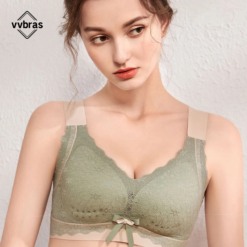 vvbras Seamless Bras For Women Sexy Push Up Bra Ultra Thin Plus Size BH Female Lace Sexy Brassiere Underwear Unwired Bralette