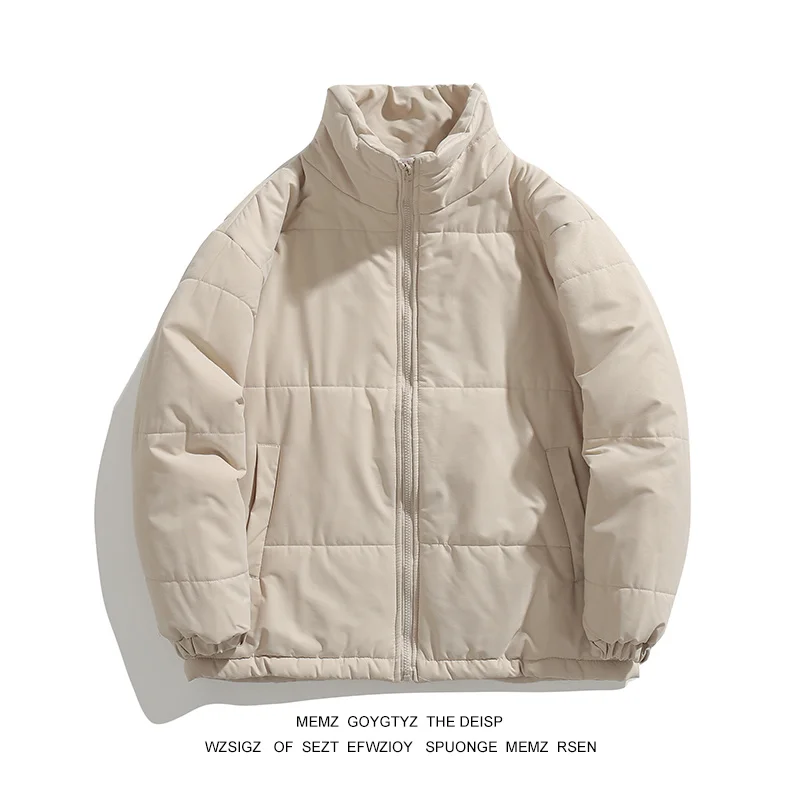 Winter Jacket Men Parkas Thicken Warm Coat Mens Stand Collar Jackets Solid Color Parka Coat Women Fashion New Streetwear