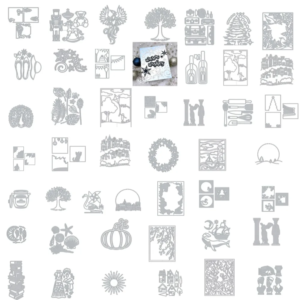 различные металлические штампы для резки шаблоны сделай сам скрапбукинг