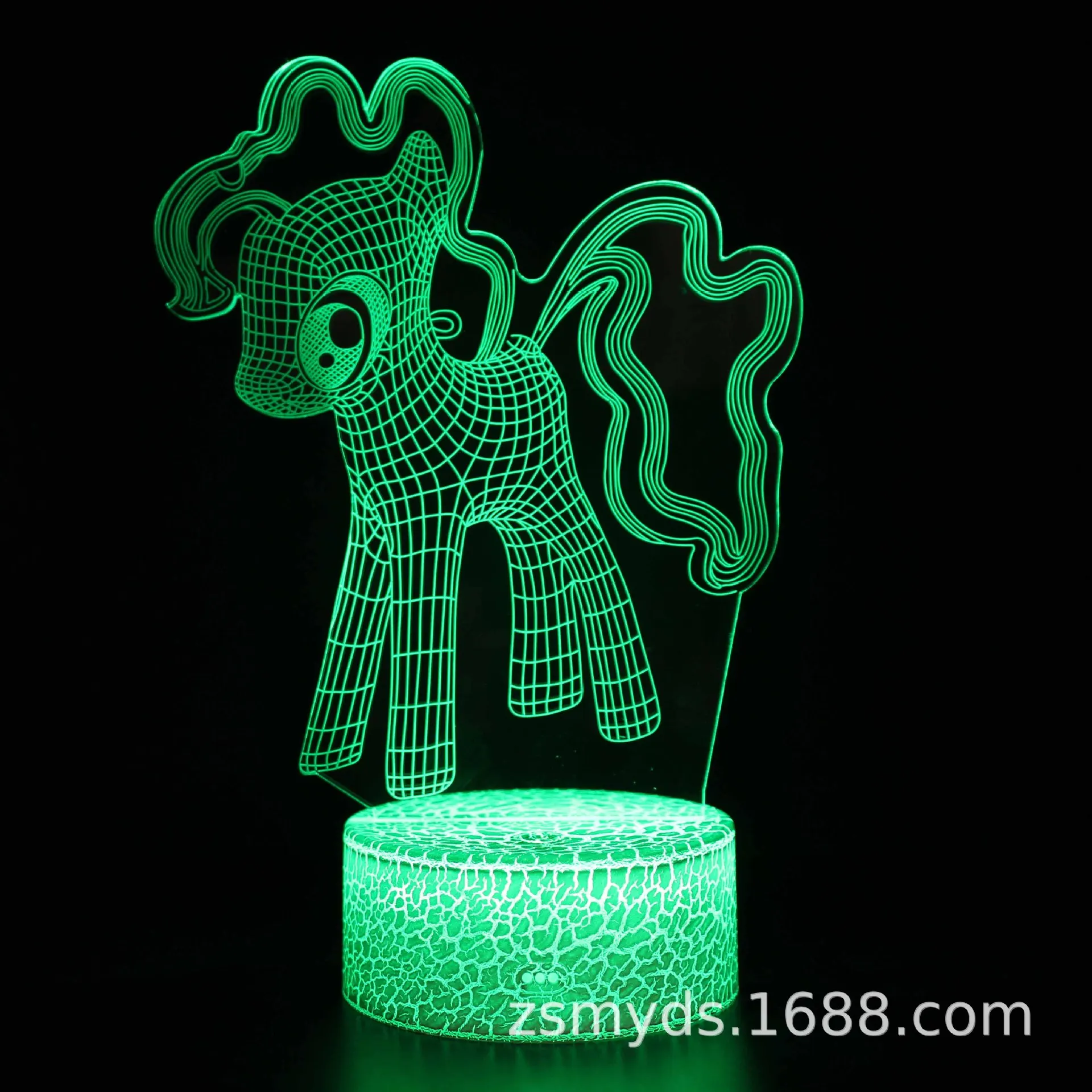 3D настольная лампа Hasbro My Little Pony креативный подарок визуальный стерео светодиод