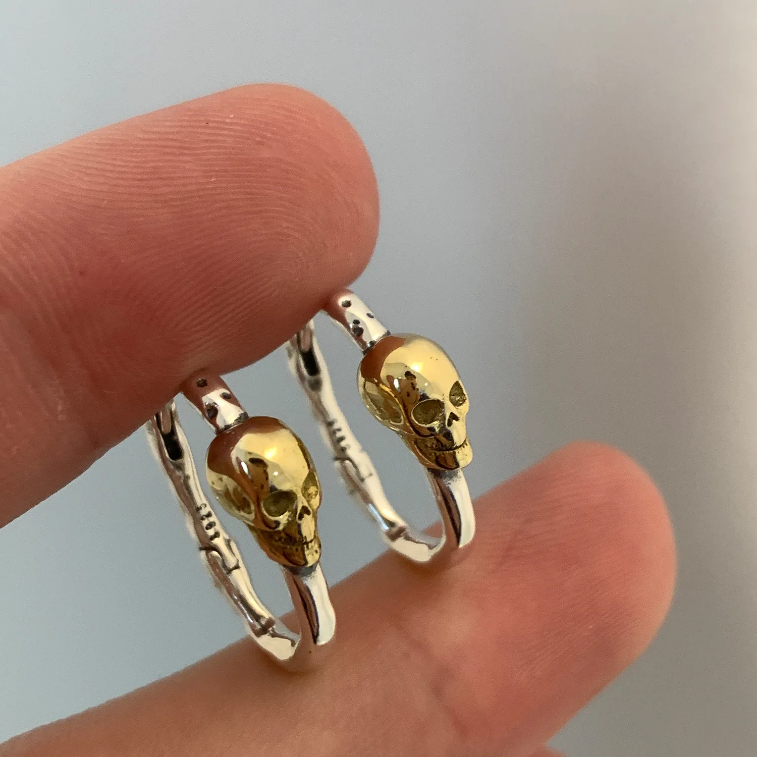

Women's Skeleton Earrings 2022 New Trend Stereoscopic Earrings Earrings Punk Hip Hop Circle Earbones Earrings Jewelry For Women