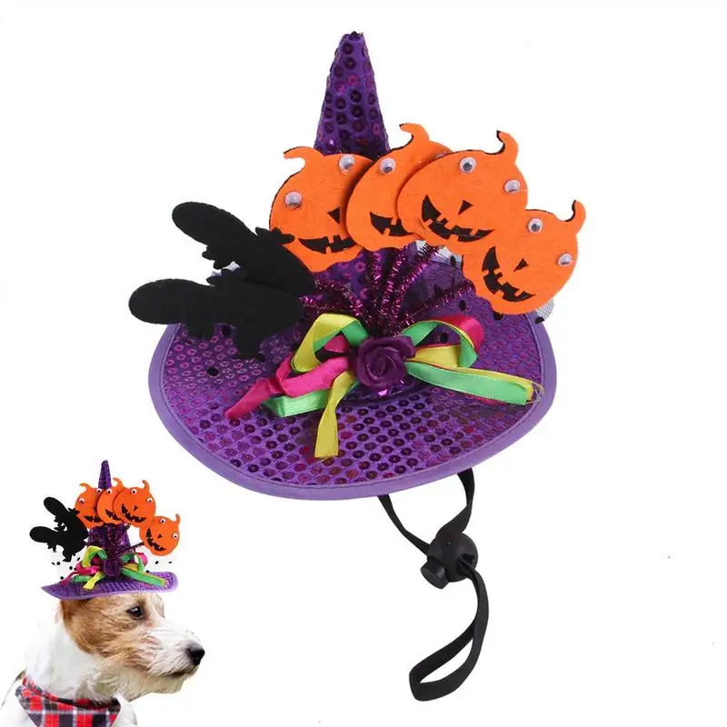

Dog Halloween Bandana Hat Dog Bandana Costume For Halloween Party Soft Halloween Pet Costume Accessories With Bat Pumpkin