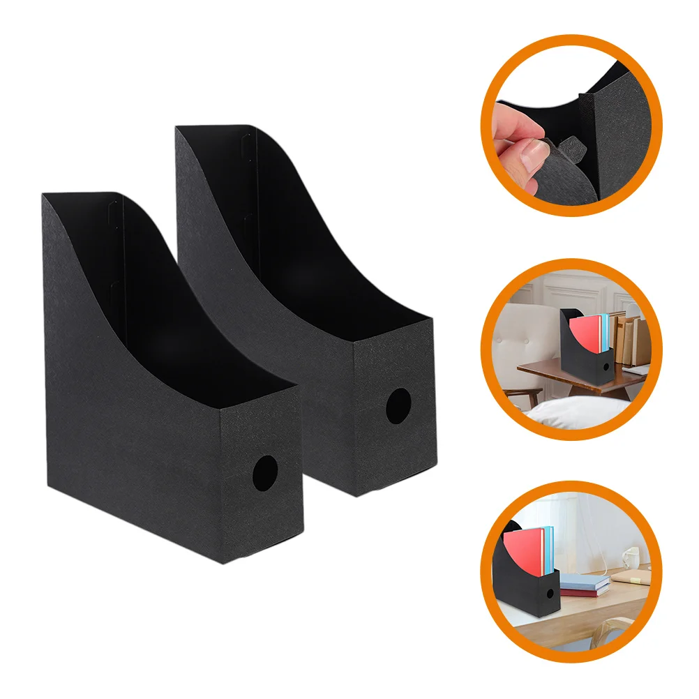 

File Storage Box Magazine Organizer Simple Files Books Holders Rack Desk Desktop Document Racks