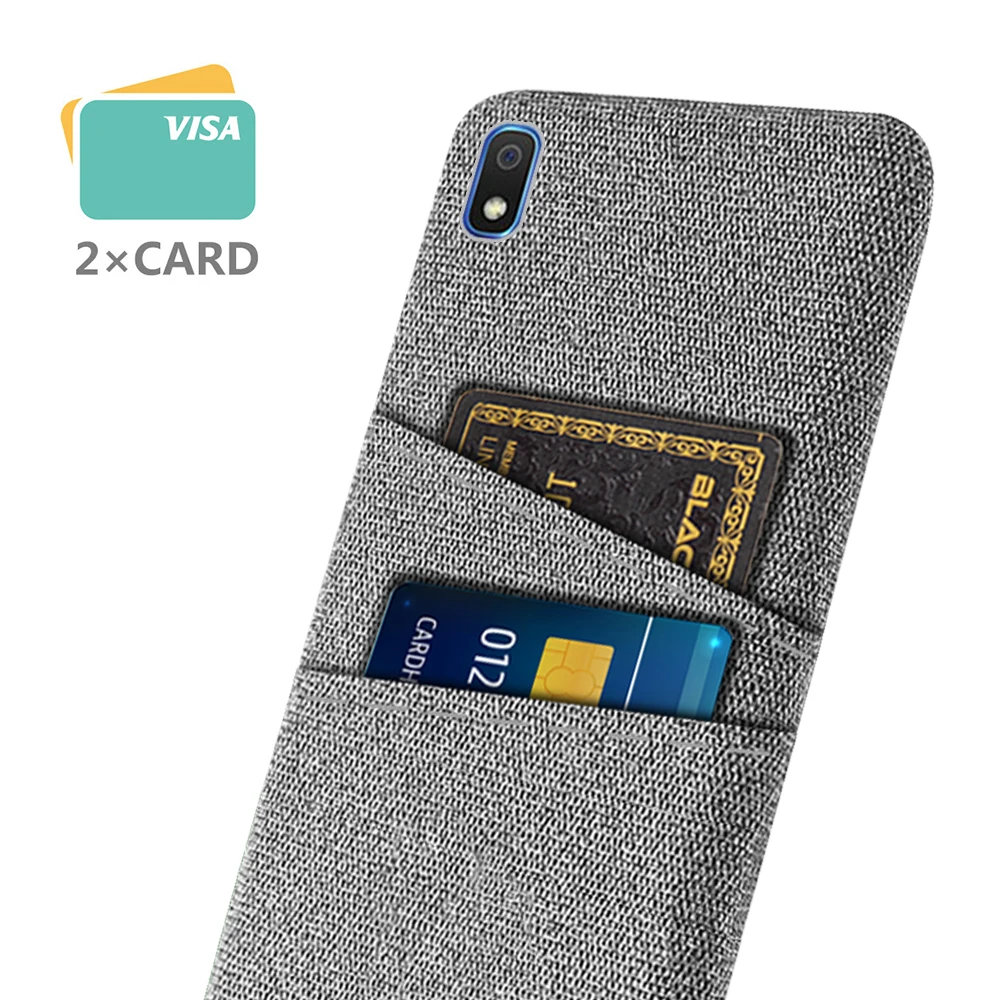 

Case For Samsung galaxy A10 A10E A20 A20E A30 A40 A50 A70 S A01 A02S A11 A21 A31 A41 A51 A71 Luxury Fabric Dual Card Phone Cover