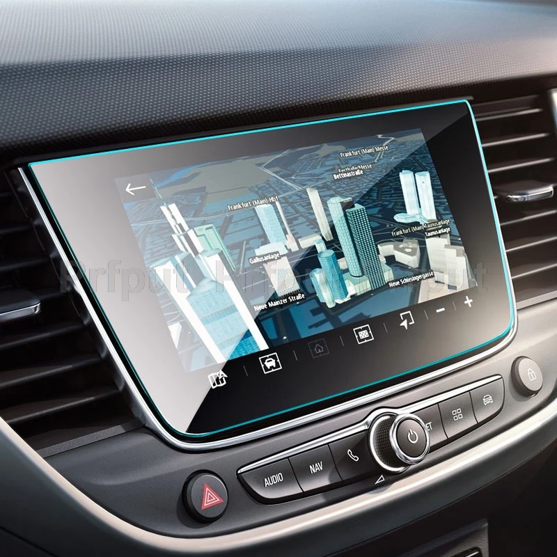 

Защитная пленка из закаленного стекла для Opel Crossland 2017-2021, автомобильное радио, GPS-навигация, аксессуары для интерьера