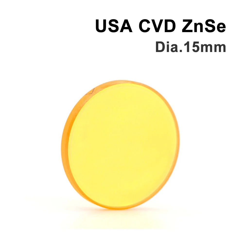 США CVD ZnSe Co2 Лазерная линза DIA 12 15 18 19.05 20 FL 38.1 50.8 63.5 76.2 101.6 127 мм Фокус для станка для лазерной гравировки и резки