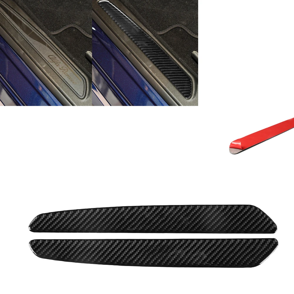 

Накладка на порог двери из углеродного волокна для Alfa Romeo Giulia 2017-2019