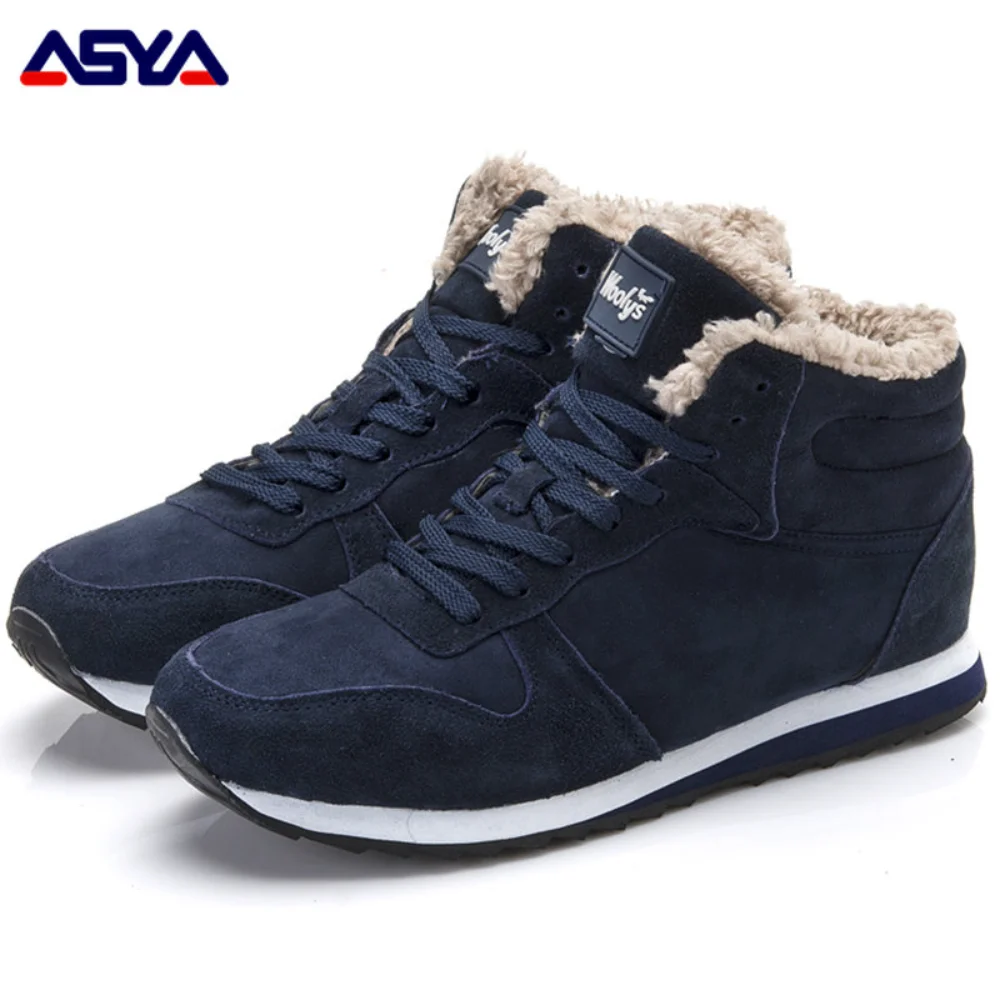 

ASYAPOY Women Sneakers Winter Shoes For Women Flat Keep Warm Fur Winter Zapatillas Mujer Plus Size Couple Casual Shoes Footwear