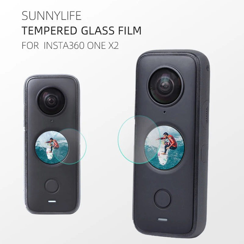 

Scratch-resistant Sports Camera Accessories Shockproof 9h High Hardness Resist Film For Insta360 One X2 Tempered Glass Film