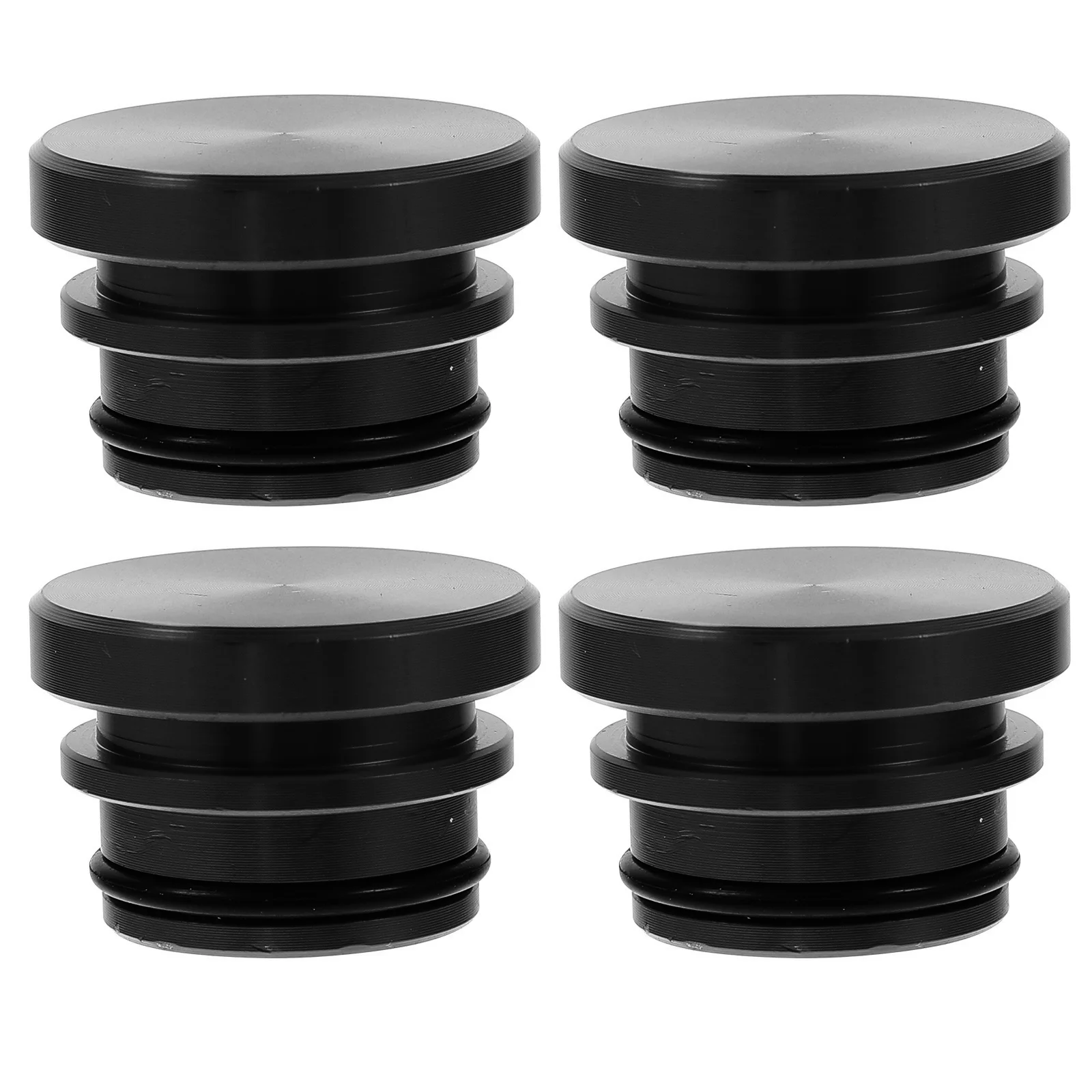 

4 Pcs Automotive Supplies Lighter Plug Protection Cap Socket Car Aluminum Alloy Cover Accessories