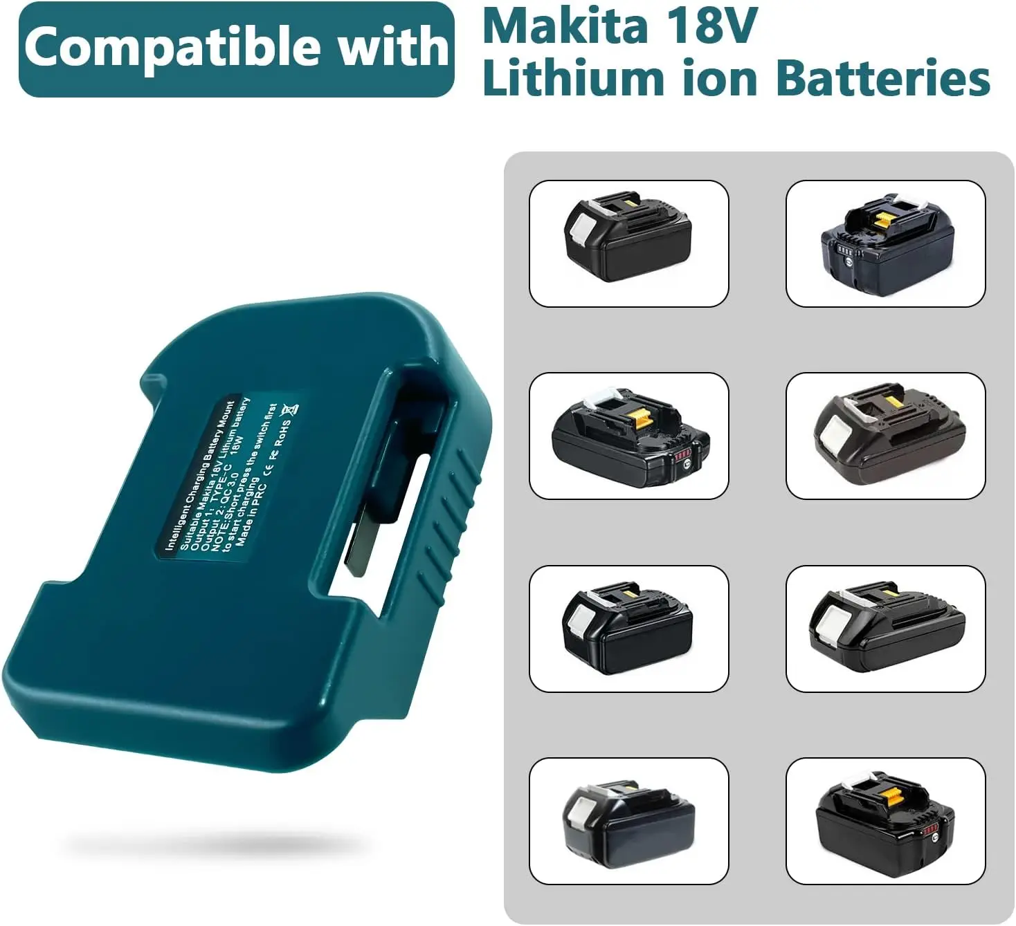 USB-адаптер для зарядного устройства Makita 18 в