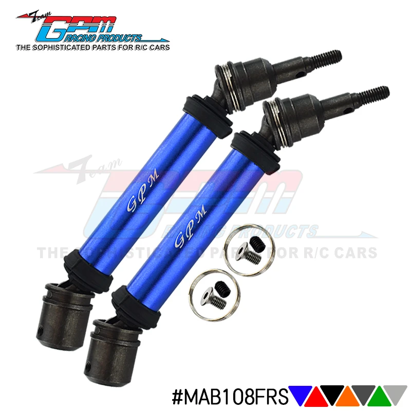 GPM сталь + алюминиевый передний/задний приводной вал CVD для ARRMA 1/10 Big Rock Vorteks