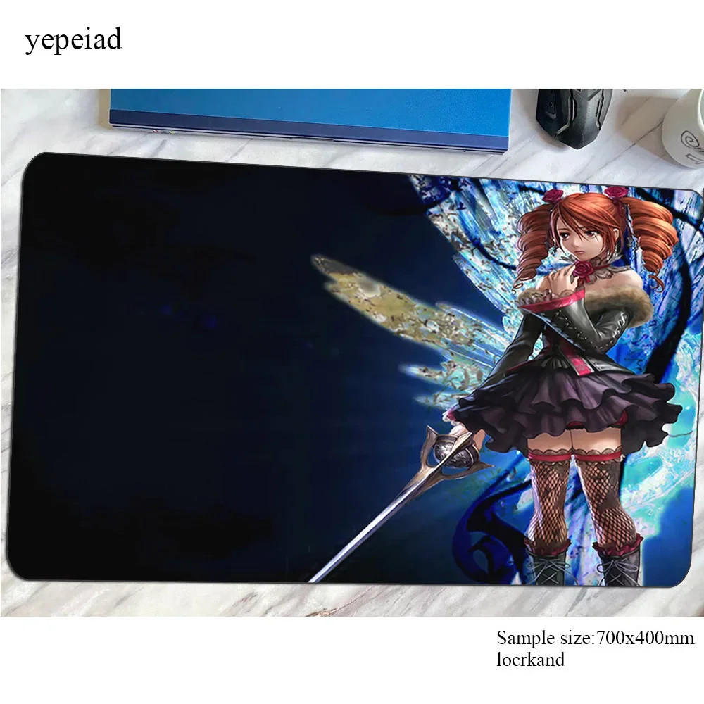 Фото Коврик для мыши Soul Calibur, геймерский игровой коврик для мыши с замком по краю, большой аксессуар для ноутбука, киберспортивный коврик для ноутбука, эргономичный коврик для мыши №1