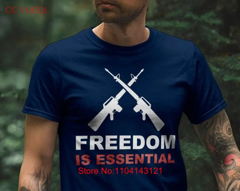 Рубашка Freedom is Essential американский патриот T pro gun Liberty Patriotic 1796 с длинными или