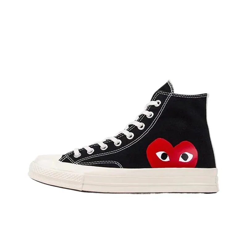 Converse 1970-х годов Chuck Taylor All Star Hi X CDG Мужская и женская обувь для скейтбординга