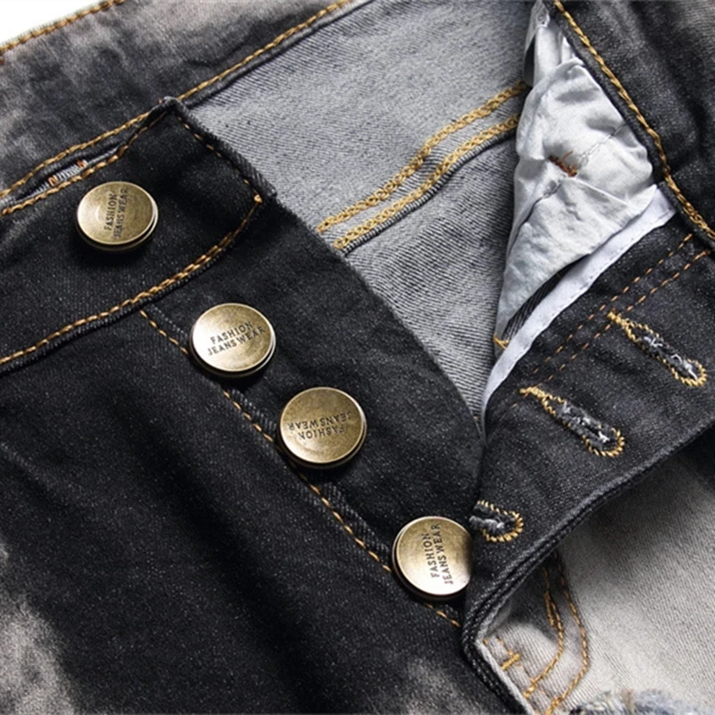 Брюки-Карандаш мужские с Мозаичным принтом штаны в европейском и американском