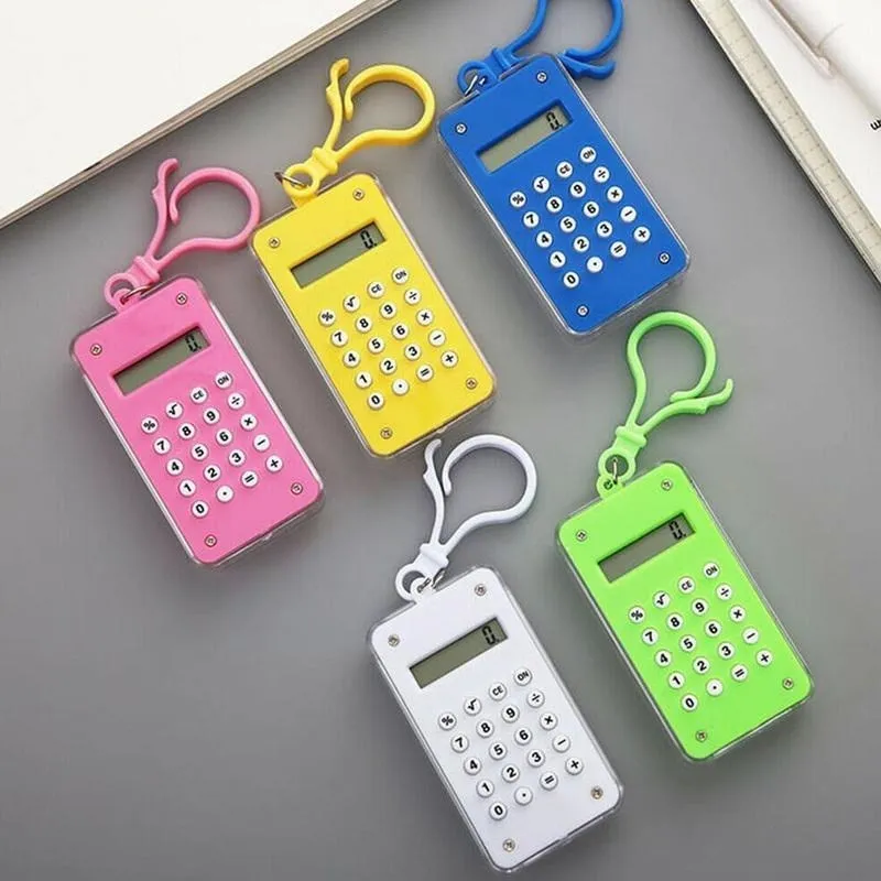 

Mini Cute Pocket Calculator With Keychain Maze Diagram 8 Digits Electronic Portable Mini Calculator For Students Random Color