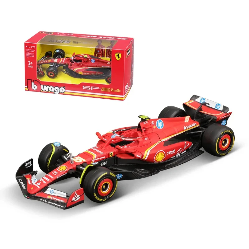 Bburago F1 1:43 Ferrari SF-24 SF-23 Monza Las Vegas версия миниатюрная литая под давлением модель из