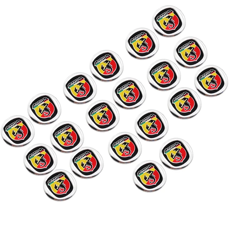 

ДЛЯ 2 шт. 20 шт. новая горячая распродажа 14 мм 3D алюминиевый автомобильный логотип брелок украшение эмблема авто ключ значок наклейка аксессуары