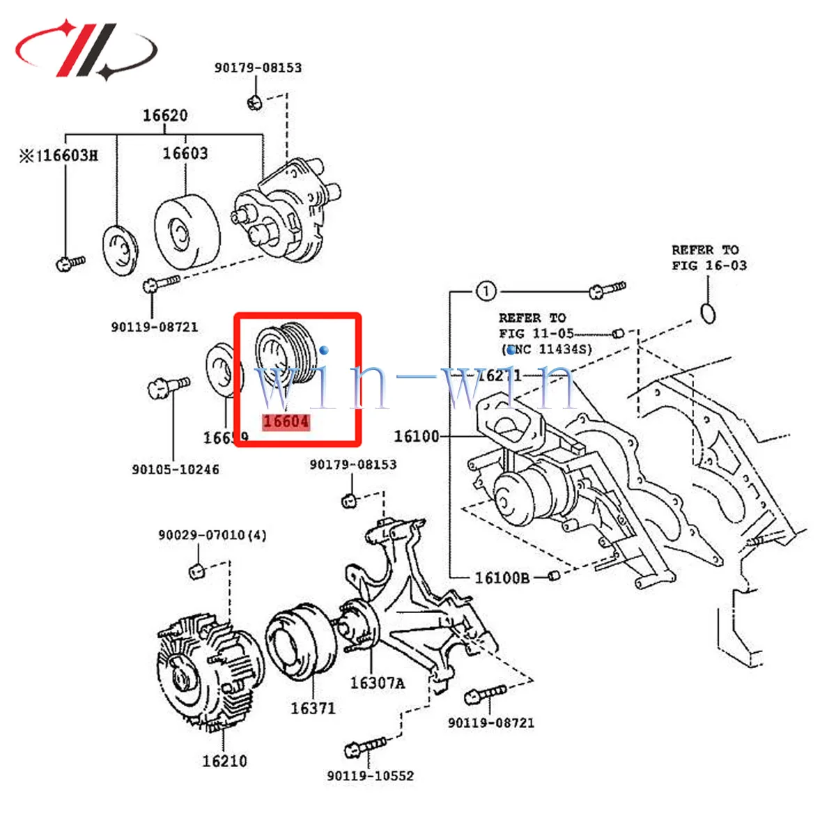 Новый 1 шт. 3UZ-FE 2UZ-FE 1UZ-FE UZJ100 натяжной шкив двигателя для Toyota LAND CRUISER Lexus LS/GS/LX/GX/SC