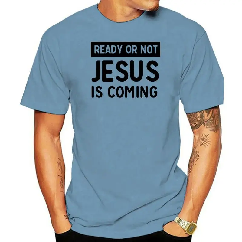 

Keep Calm Jesus Is Coming Soon Catholic God Christian 2022 Coton Womens T Shirt Summer New T Shirt Black Coton Tee Shirt Womens