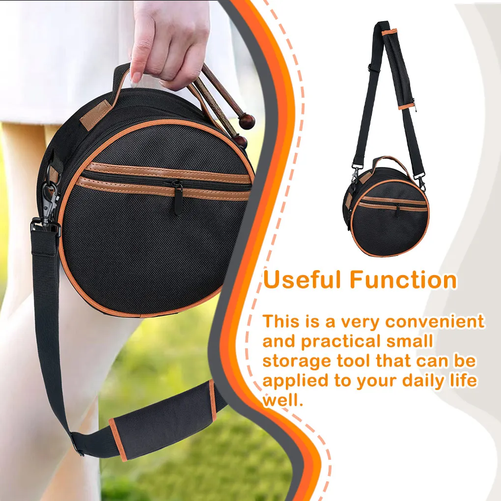 

8inch Tongue Drum Carrying Bag with Shoulder Strap Organizer Case Holder Professionals Music Percussion Instruments